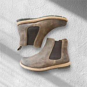 Women’s Born Talyn Booties in Taupe Avola Distressed Leather